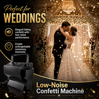 Machine à confettis électrique DMX en gros pour mariages, fêtes, spectacles DJ, scènes et festivals