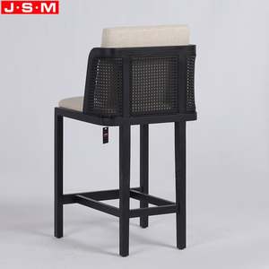 เก้าอี้บาร์หวายสูงกรอบเถ้าทันสมัย - Product Image 5