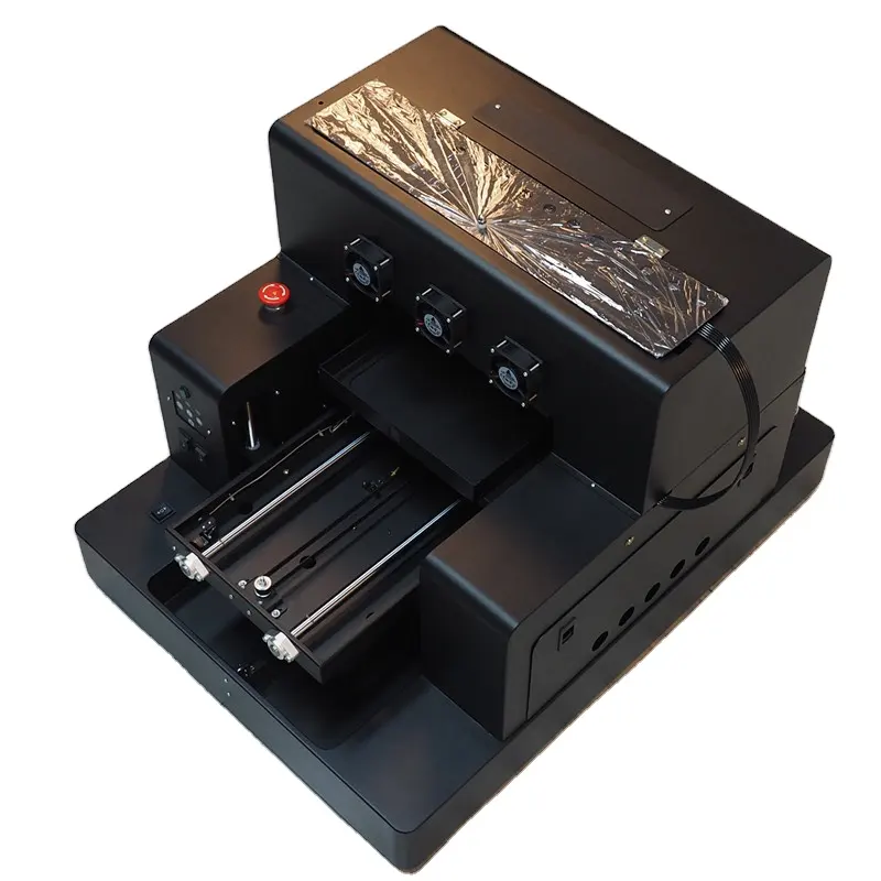 A4 Mini Uv Printer-Kleinste Goedkoopste Uv Flatbed Printer Voor Telefoon Cover Afdrukken Met Software L805 Printkop