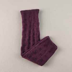 Chaussettes montantes pour <span class=keywords><strong>femme</strong></span> en laine mérinos, extra épaisses, matelassées, à pois, froncées, couleur unie, pour leggings, personnalisables - Product Image 4