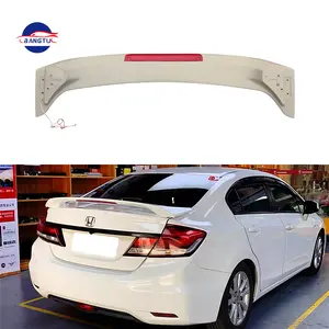 Hot Sale ABS Plastic Carbon Fiber with Lamp Rear Boot Spoiler for Honda Civic 8th Gen 2006 2007 2008 2009 2010 2011