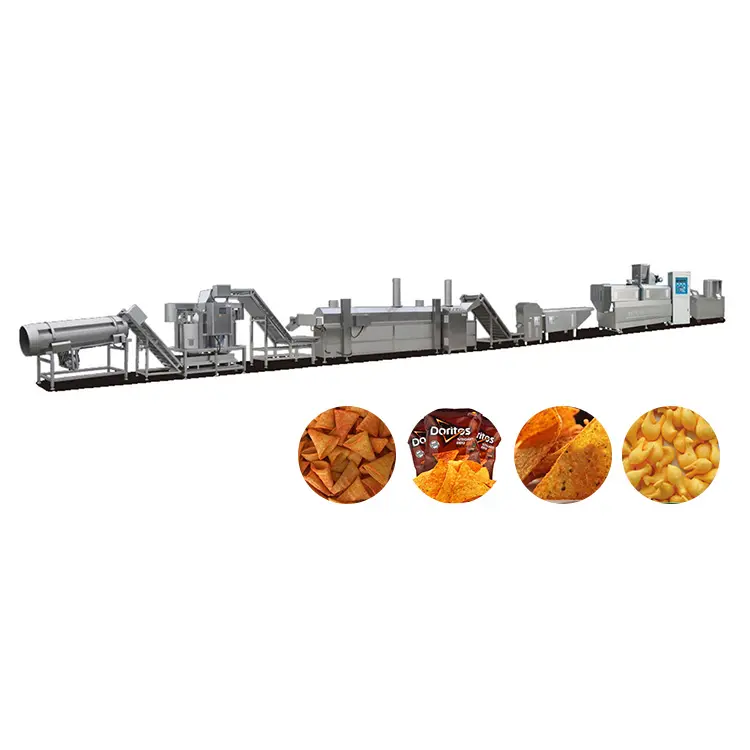 Gebakken Knapperige Rijstpellet Apparatuur Bugel Tortilla Corn Tortilla Chips Making Machine