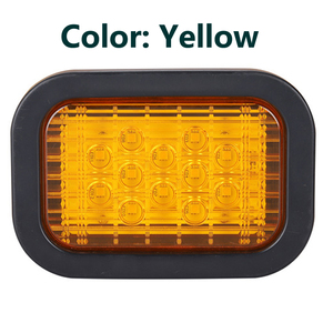 ไฟเครื่องหมายด้านข้าง LED 12V HA-030เทรนด์12LED 2025สำหรับรถพ่วงรถบรรทุกไฟเครื่องหมายด้านข้างทรงสี่เหลี่ยมโคมไฟสีแดงเหลือง - Product Image 3