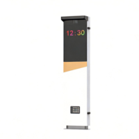 Système de caméra ANPR haute définition 5MP AKE Parking HaoYue PMS, système sans ticket, écran LCD 18,5 pouces, vision nocturne, accès des véhicules par reconnaissance de plaque d'immatriculation
