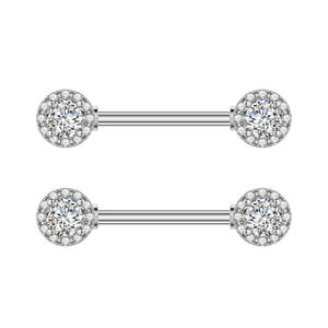 Anillo de Pezón de Acero Inoxidable 316L con Ópalo en Forma de Lágrima, Joyería de Piercing con Circonita para Mujer, para Boda o Compromiso, Marca Gaby - Product Image 6