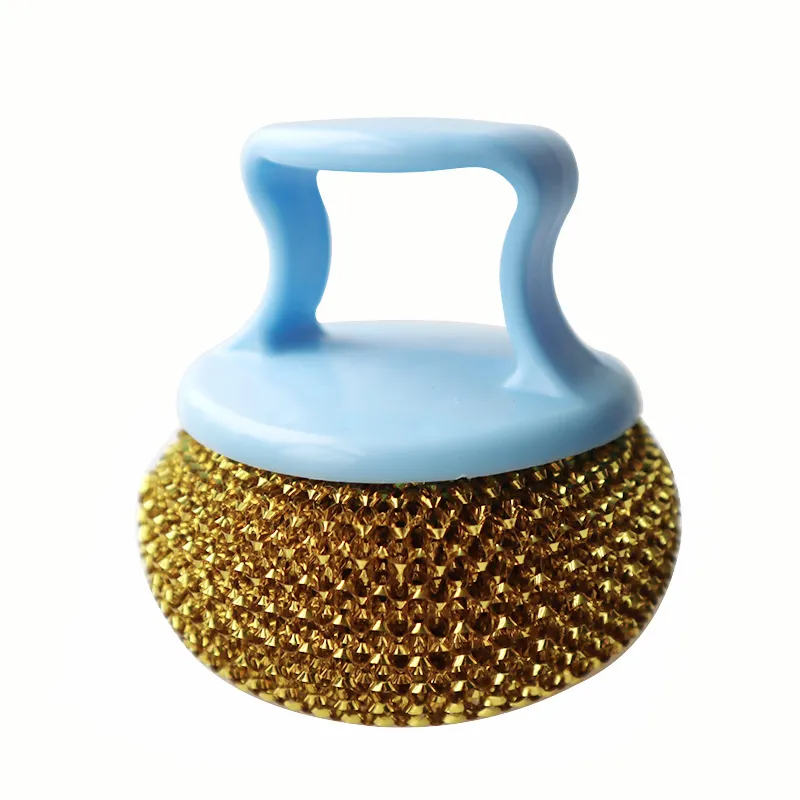 Metal Stainless Steel Wire Wool Pot Scourer Scrubber Sponges Scrubbing For Cleaning Kitchen