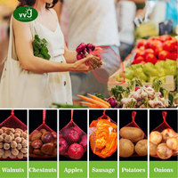 VVG Herbruikbare Mesh Zak van PP Net voor Fruit, Groenten, Ui, Aardappel, Volume Korting voor Boerenmarkt, Supermarkt