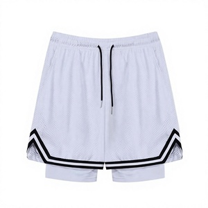 Nouveaux shorts de sport pour hommes, shorts de course pour la salle de sport, vêtements de sport d'été, séchage rapide, respirant, 100% polyester, décontracté, musculation - Product Image 4