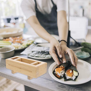 Le presse-sushi en bambou écologique ultime, <span class=keywords><strong>facile</strong></span> à utiliser, pour des rouleaux de riz faits <span class=keywords><strong>maison</strong></span> parfaits - Product Image 6