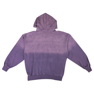 Sudadera con capucha de gran tamaño para hombre de algodón orgánico 500GSM 100% de peso pesado estilo Vintage lavado ácido desgastado bordado personalizado con diamantes de imitación - Product Image 2