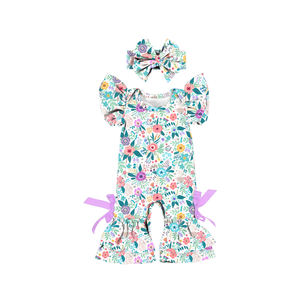 Conjuntos de Ropa para Bebés Niñas Sassy Girls 2022 con Diadema, Ropa de Moda con Mangas con Volantes para Niñas Pequeñas, Mono para Recién Nacidas - Product Image 4