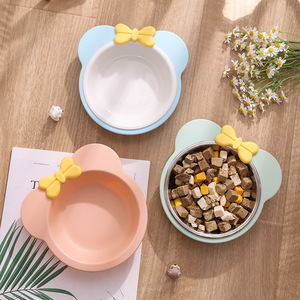 Lynpet 2024 Eco-Friendly Cat <span class=keywords><strong>Bowl</strong></span> Novo Design Plástico Exterior com Aço Inoxidável Amor Estilo <span class=keywords><strong>Pet</strong></span> Alimentadores para Cães - Product Image 2