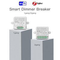 Module de gradation intelligent 2CH Mini bricolage Wifi zigbee Module de gradation de lumière LED interrupteur intelligent relais module de gradation intelligent