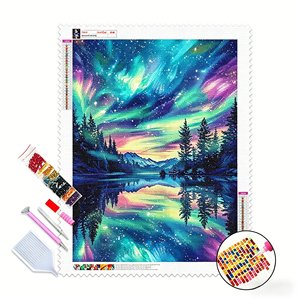 Kit de Peinture Diamant Complet OCHOICE <span class=keywords><strong>pour</strong></span> Débutants, Décoration Murale DIY <span class=keywords><strong>pour</strong></span> Adultes avec Ensemble de Diamants Ronds/Carrés - Product Image 1
