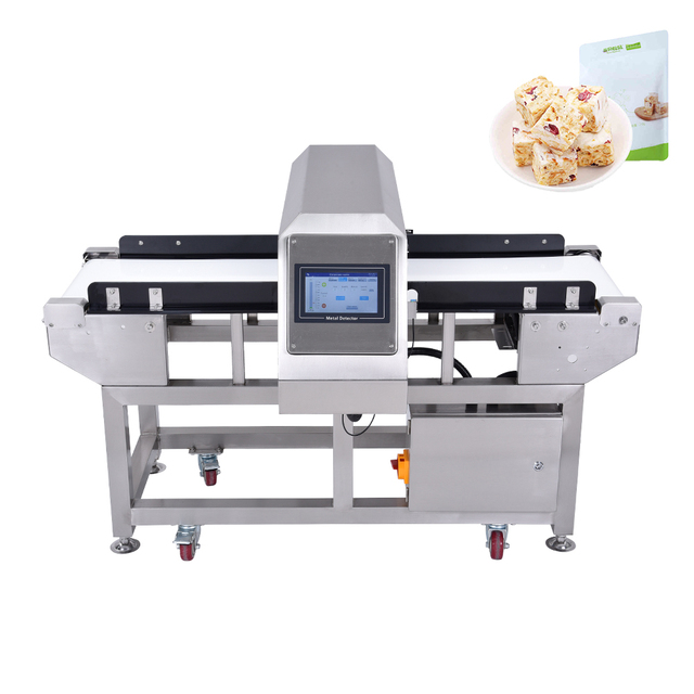 Conveyor Belt Type Stainless Steel Frame Industrial Metal Detector with Alarm Device