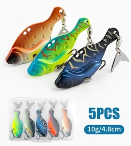 Lot de 5 leurres VIB en métal pour lancer longue distance, leurres artificiels bioniques pour la pêche au bar, au <span class=keywords><strong>brochet</strong></span> et aux poissons prédateurs - Product Image 5