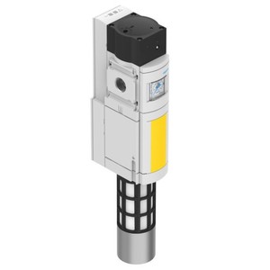 Vanne d'échappement rapide Festo Soft Start MS6-SV-1/2-E-10V24-SO-AG 548717 24V avec manomètre, pièces pneumatiques - Product Image 1