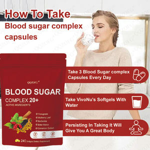 Complexe Glycémique 20+ Ingrédients Actifs Gélules Molles |   Soutient la santé du taux de sucre dans le sang et la santé métabolique - Product Image 4