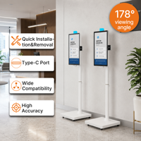 Machine de commande automatique intelligente pour le commerce de détail, lecteur NFC 23,8 pouces, menu numérique pour magasin de vêtements, service 24h/24 et 7j/7