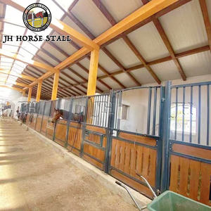 Offre Spéciale en <span class=keywords><strong>Espagne</strong></span> Installation facile Panneaux d'écurie permanents enduits de puissance de luxe préfabriqués de style européen Porte de stalle de cheval - Product Image 1