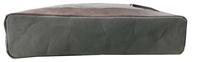 Sac bandoulière unisexe en toile cirée et cuir véritable de haute qualité, broderie minimaliste, coton plissé, rivets personnalisés