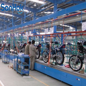 Hoogwaardige aluminiumlegering automatische lamellenkettingtransportband viertakt motorfiets assemblagelijn met PLC-besturing en testlijn - Product Image 2