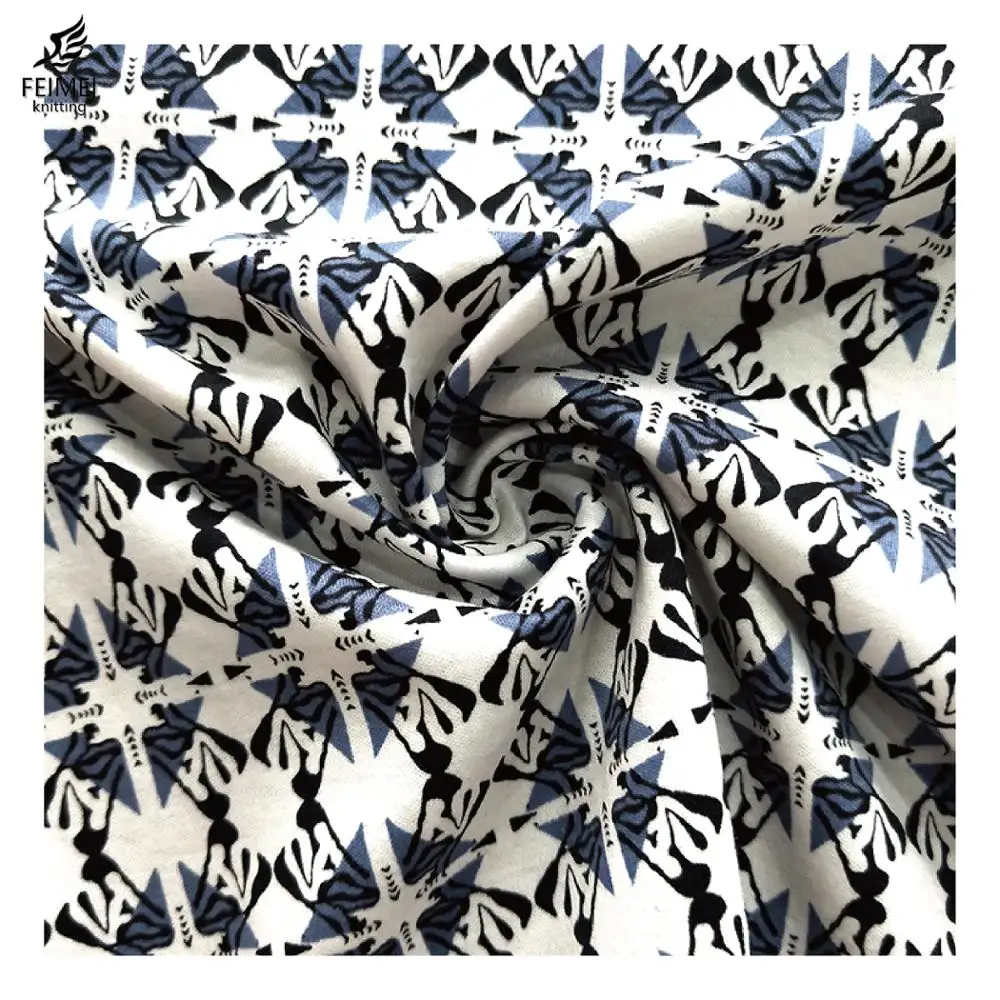 Customized Pattern Novelty Reactive Cotton 100 Textile Print Fabric For Garment