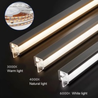 Lampes encastrées sans soudure pour sous-armoires, 12V, 30cm, 50cm, 1m, longueur personnalisée, bande lumineuse LED linéaire pour étagère