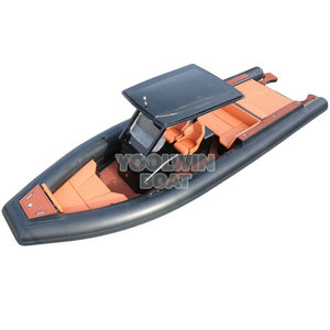 เรืออลูมิเนียมแบบมีโครงสร้างเสริมความแข็งแรง (RIB) ขนาด 9.6 เมตร พร้อมที่นอนอาบแดดขนาดใหญ่ ท่อไฮพาลอน Orca แบบมีขั้นบันได สำหรับการพักผ่อนหย่อนใจในครอบครัวและการล่องเรือ - Product Image 2