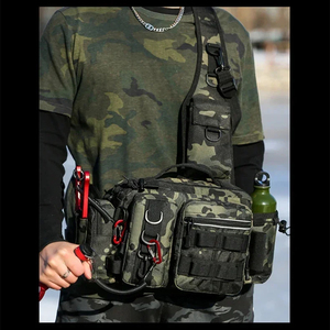 Sac à dos de pêche, boîte à leurres, sacoche de rangement, sac banane, porte-canne à pêche à la mouche pour homme, sac à bandoulière grande capacité, étanche - Product Image 5