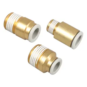Air Pneumatic fittings KQ2S 10mm 12mm Straight Type Hexagon socket head Pneumatic Push In Fittings For Connector