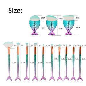 Beiqili - Juego de 11 Brochas de Maquillaje de Pelo Sintético Color Negro, para Maquillaje de Ojos, Delineador, Base, <span class=keywords><strong>Cejas</strong></span>, Rubor - Product Image 3
