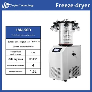 Jingfei Vakuum-Gefriertrockner Kältetrockner für Lebensmittel Kräuter Medizin Obst Gemüse - Vertikaler Kleiner Vor-Gefriertrockner Modell 10N-50A 1 - Product Image 6