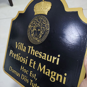 רחוב כתובת שלט שילוט בציר ברונזה מתכת חומר וכתובת פלאק סימן עבור בית בית - Product Image 6