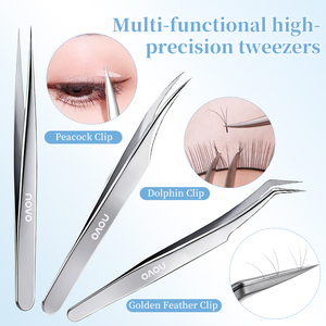 Pince à épiler extractrice de points noirs et de boutons en acier inoxydable de haute qualité, ultra-fine, pour le visage - Product Image 2