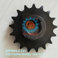 Piezas para Cosechadoras BZF0028.5-231 Rueda de Cadena 12A-17-C RG50 RG60 RG70 RG80 RG90 RG108 RG108 Plus