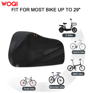 Woqi – housse de vélo imperméable à l'eau, protection UV d'extérieur, épais, 210D Oxford, coupe-vent, UV, neige, antirouille, avec trou de verrouillage - Product Image 2