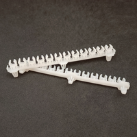Pièces de machine d'injection de support en nylon en plastique blanc