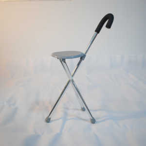 Silla de aleación de aluminio usada <span class=keywords><strong>para</strong></span> ancianos portátil Bastón plegable suave con asiento de aluminio - Product Image 1