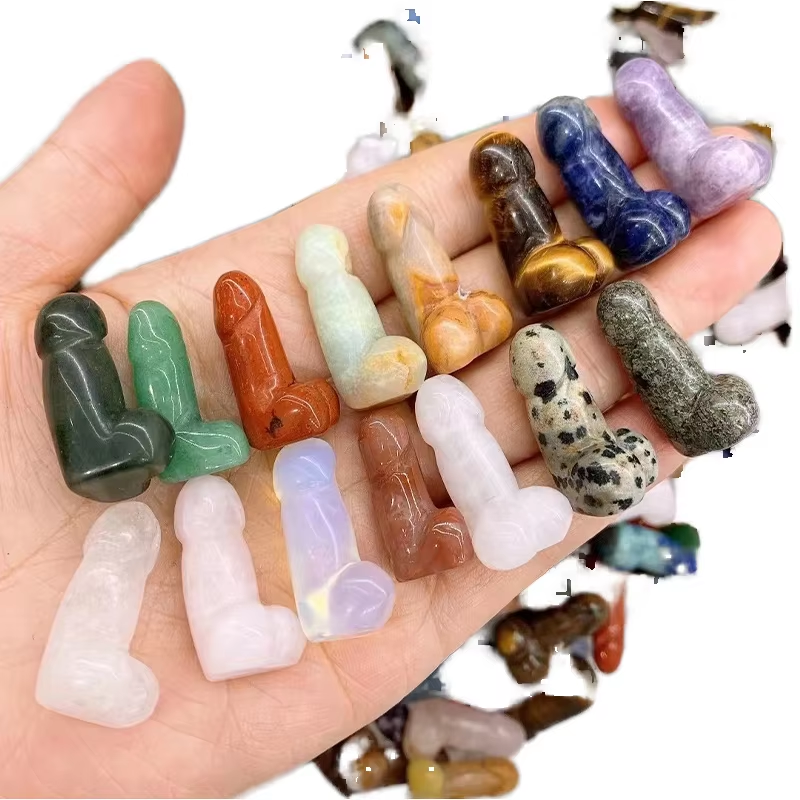 Feng Shui Vintage Style 1.2 Inches Dildos - Assorted Colors Gemstone Crystal Feng Shui Vintage Style 1.2 Inches Dildos - Assorted Colors Gemstone Crystal
