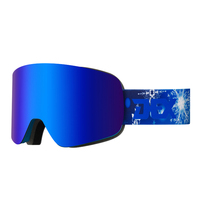 Lunettes de ski semi-personnalisées à quantité minimale de commande bas pour adultes lunettes de sport de neige en plein air lunettes cylindriques lunettes de ski imprimées avec logo personnalisé