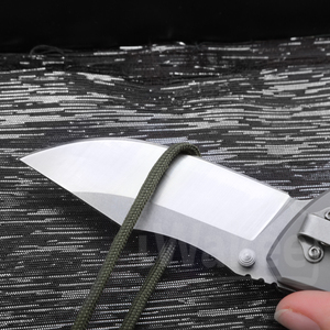 Couteau d'extérieur haut de gamme de poche G10 pliant de survie 8CR14 couteau de Camping avec couteau de survie - Product Image 6