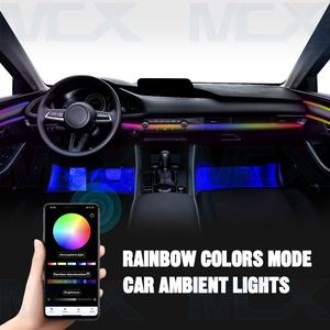 Nouveaux produits <span class=keywords><strong>tendance</strong></span> accessoires para automvi rvb lumière ambiante décoration intérieure de voiture éclairage led ns atmosphère rcm <span class=keywords><strong>2022</strong></span> - Product Image 1