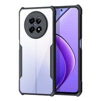 Étui de téléphone portable de haute qualité avec cadre en TPU anti-chute à 4 coins, design en acrylique transparent, résistant aux chocs pour Realme 12 5G