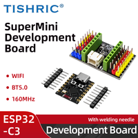 TISHRIC 1/2/5/10 Buah Papan Pengembangan ESP32-C3 ESP32 Papan Pengembangan SuperMini Pin Header Wifi BT5.0 160MHz Papan Ekspansi