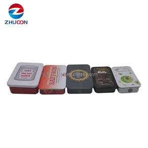 Wholesale cheap price small customized sliding tin for Solid Perfume Pills Candies and Bead Crafts Storage