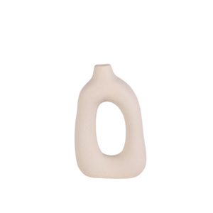 Wholesale Nordic Creative Morandi Color Frosted Matte Model Room <strong>Dried</strong> <strong>Flowers</strong> Nordic Style <strong>Small</strong> Unique Ceramic Vase Decoration - Product Image 6