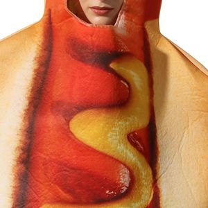 Ecowalson Adultos Niños Divertido 3D Imprimir Comida Salchicha Hot Dog <span class=keywords><strong>Disfraces</strong></span> Halloween Hombres Mujeres <span class=keywords><strong>Familia</strong></span> One Piece Pizza Disfraz Carnaval - Product Image 5