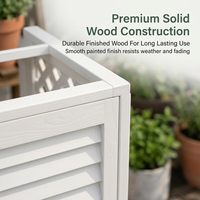 Panneau de clôture métallique de haute qualité pour la protection de la vie privée, avec un design en treillis respirant, dessus plat, en aluminium, pour couvrir les climatiseurs