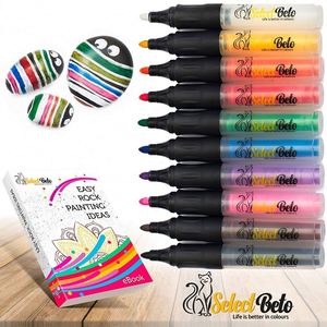 Acrylic Markers Pen Art <b>Paint</b> Pens for Drawing on <b>Rock</b> Easter Egg Diy Craft Projects - Product Image 1